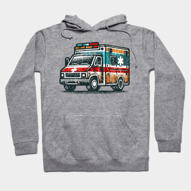 Ambulance Hoodie by Vehicles-Art